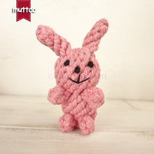 Load image into Gallery viewer, 50pcs/lot wholesale lovely rabbit dog toy cotton toy dog rope pet toy DRT-006