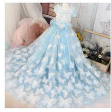 Load image into Gallery viewer, OnnPnnQ Pet Dog Dress Long Tail Wedding Dog Clothes Princess Tutu Dress For Small Medium Dogs Flower Printed Skirt Chihuahua