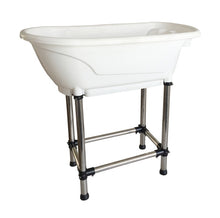 Load image into Gallery viewer, 16%,Pet Bathtub Large Pet Products non-slip Bath Tub for Dog and Cat not bend over with high Stainless steel legs Easy install