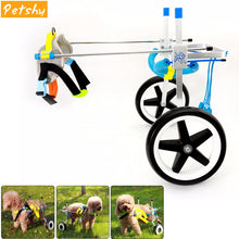 Load image into Gallery viewer, Petshy Dog Rehabilitation Training Wheelchair Adjustable Pet Leg Injury Recovery Device Disabled Dog Cat Walking Wheels Car