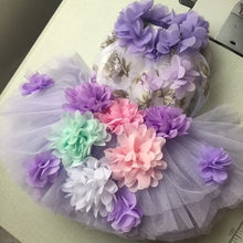 Load image into Gallery viewer, Pet Dog Dress Handmade Embroidery Flower Puppy Clothes Lace Princess Tutu Wedding Dresses For Small Dogs Skirt Chihuahua Poodle