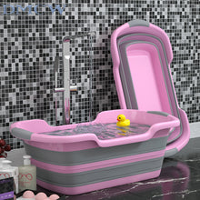 Load image into Gallery viewer, 60cm Portable Foldable Bathtub Pet Dog Cat Washing Shower Tool Child Folding Swimming Pool Stable Bathroom Pond Pet Supplies